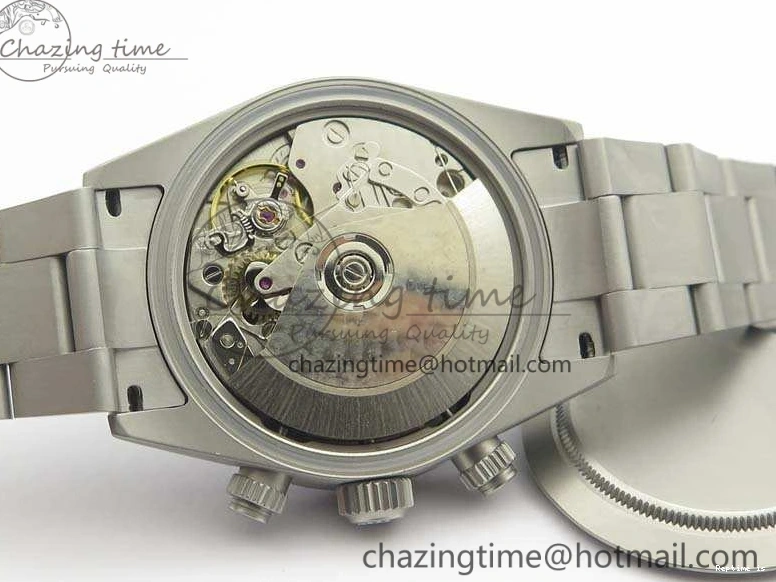 1225 Daytona Newman Sandblasted SS White Black Dial On SS Bracelet A Functional 3522